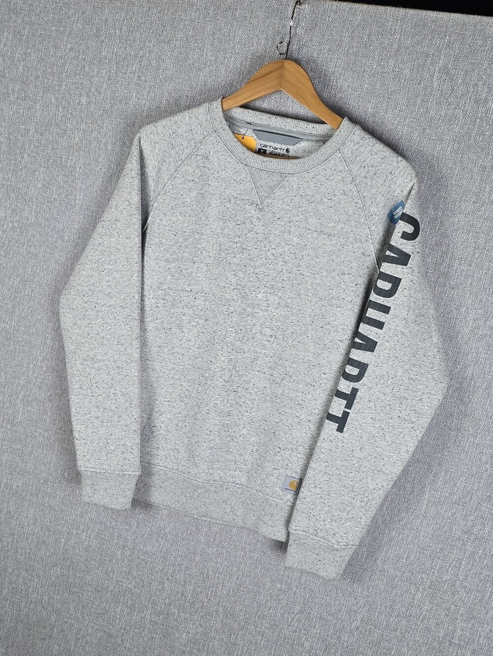 Carhartt Womens Relaxed Fit Lightweight Crewneck Sweatshirt Gray Sz M(8-10)